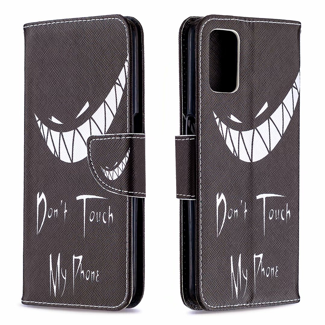 OPPO A72 Case, Oppo A52 Case, Oppo A92 Case, Flip Wallet Phone Bag Cover - Don't touch my phone