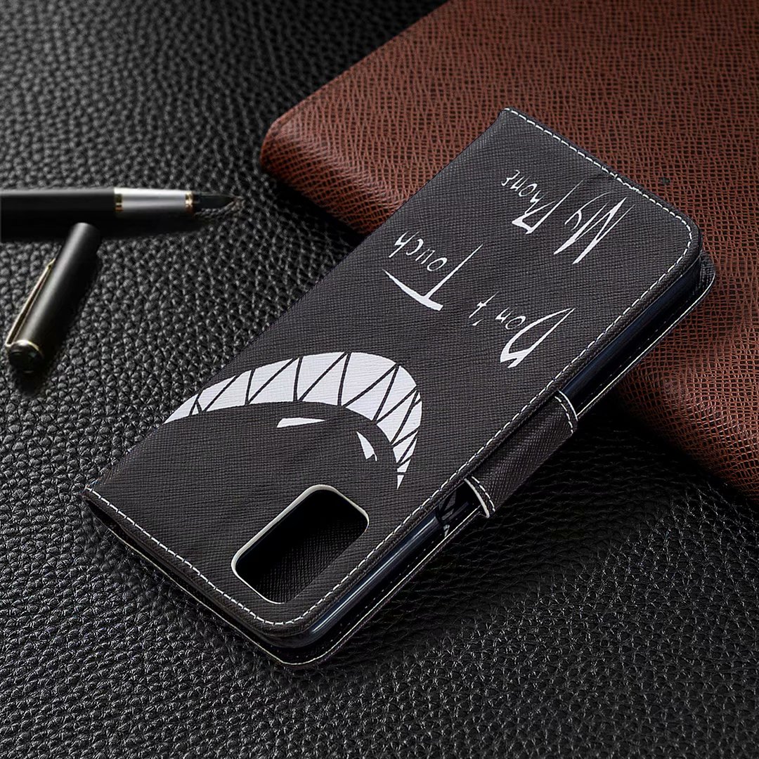 OPPO A72 Case, Oppo A52 Case, Oppo A92 Case, Flip Wallet Phone Bag Cover - Don't touch my phone