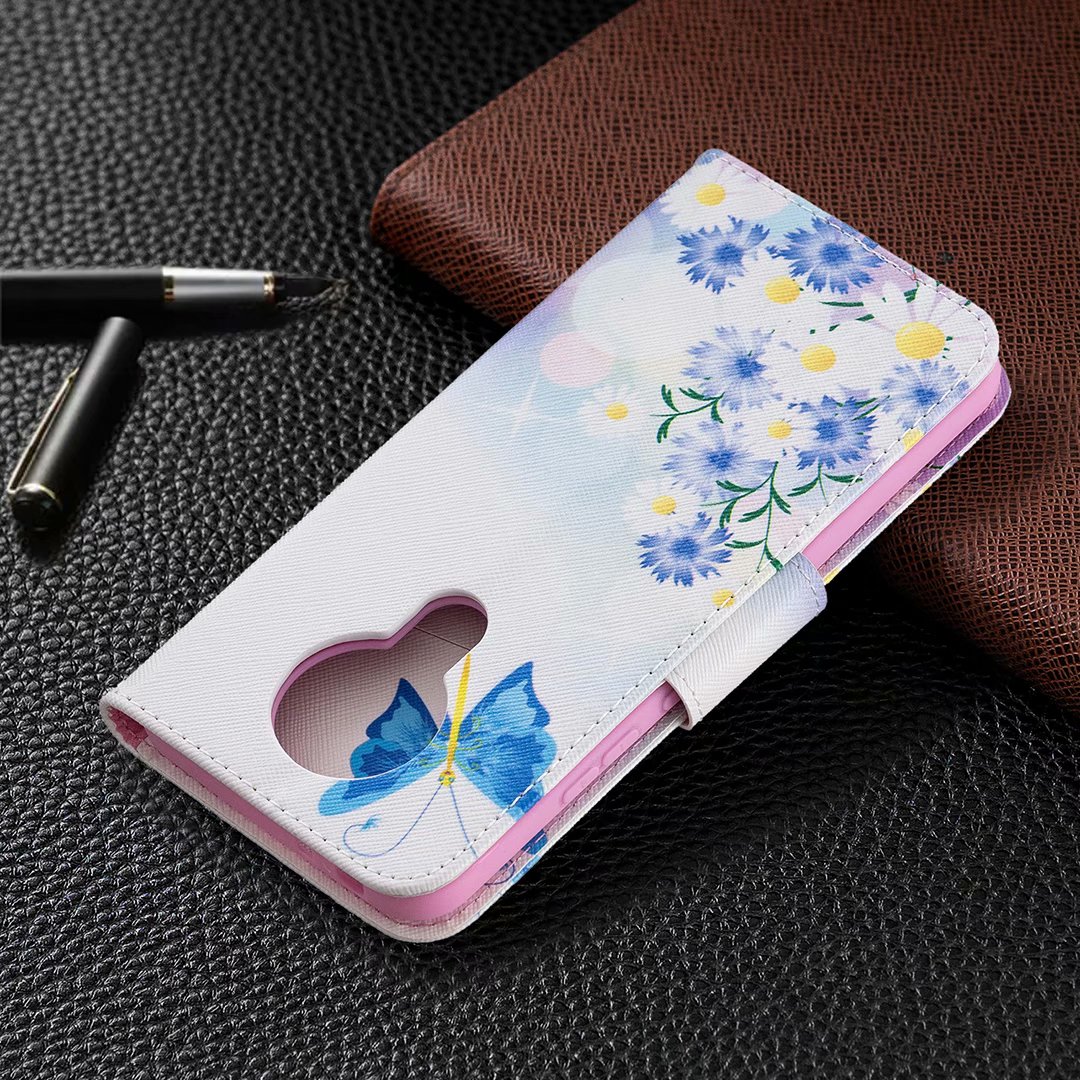 Nokia 3.4 (2020) Case, Flip PU Leather Wallet Phone Cover for Nokia 3.4 2020 - Flower Butterfly