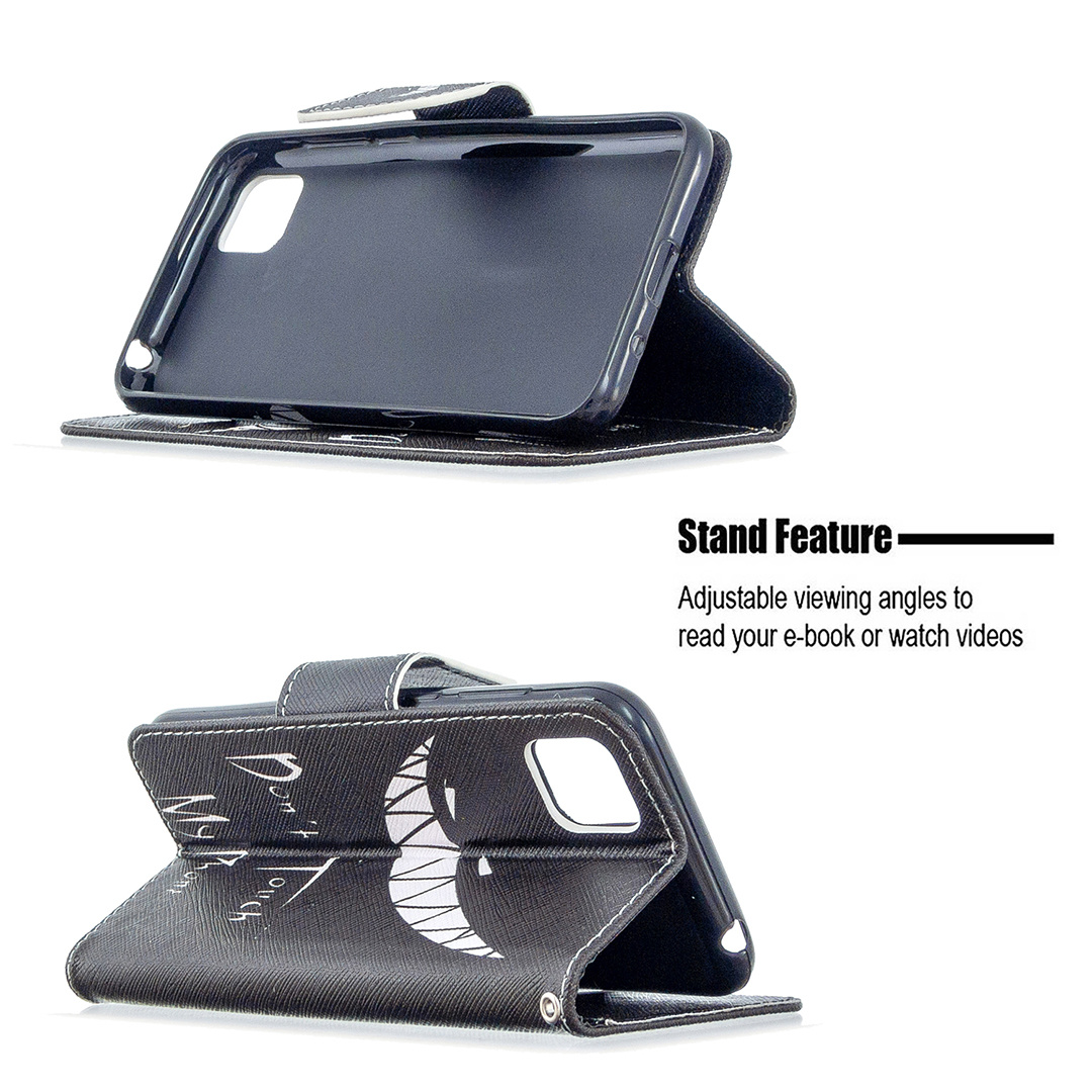 Huawei Y5P Case, Flip PU Leather Wallet Phone Cover for Honor 9S - Don't touch my phone