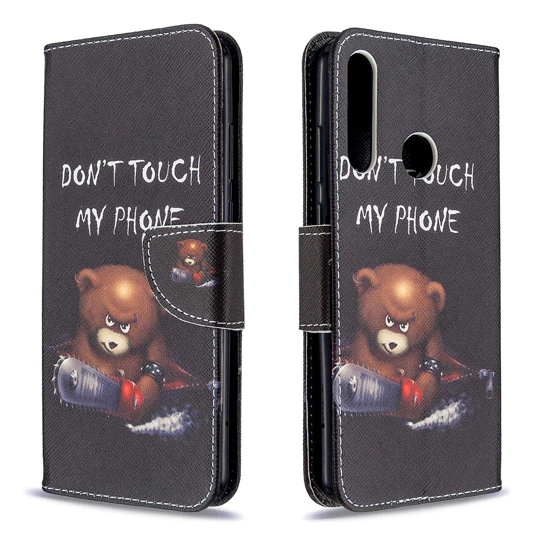 Huawei Y6P (2020) Case, Flip Wallet Phone Cover for Huawei Y6P 2020 - Don&apos;t touch my phone