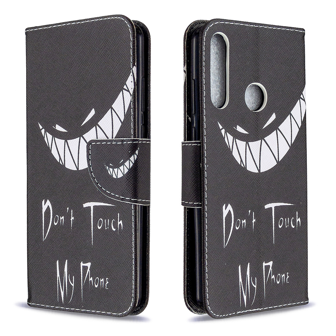 Huawei Y6P (2020) Case, Flip Wallet Phone Cover for Huawei Y6P 2020 - Don&apos;t touch my phone