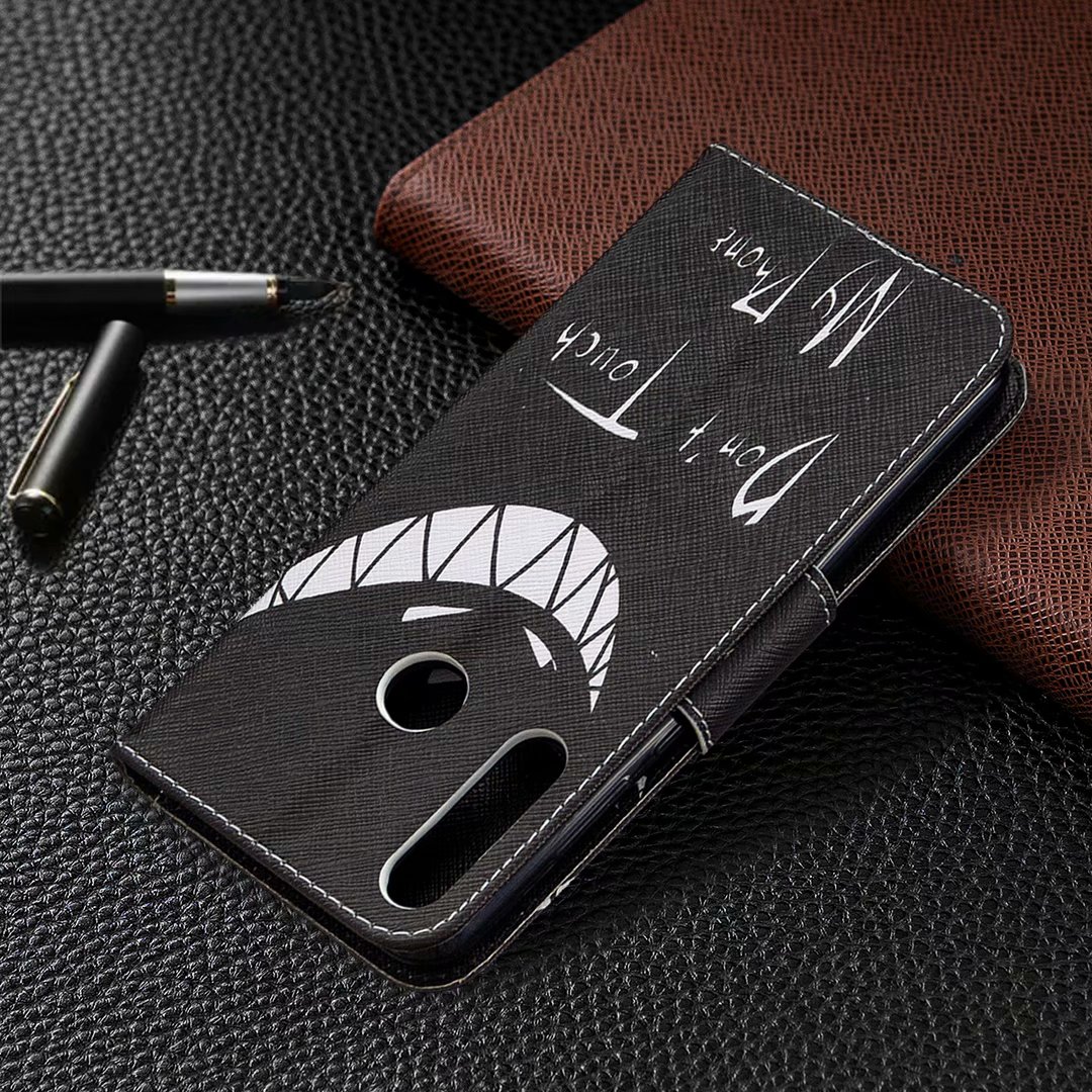 Huawei Y6P (2020) Case, Flip Wallet Phone Cover for Huawei Y6P 2020 - Don&apos;t touch my phone