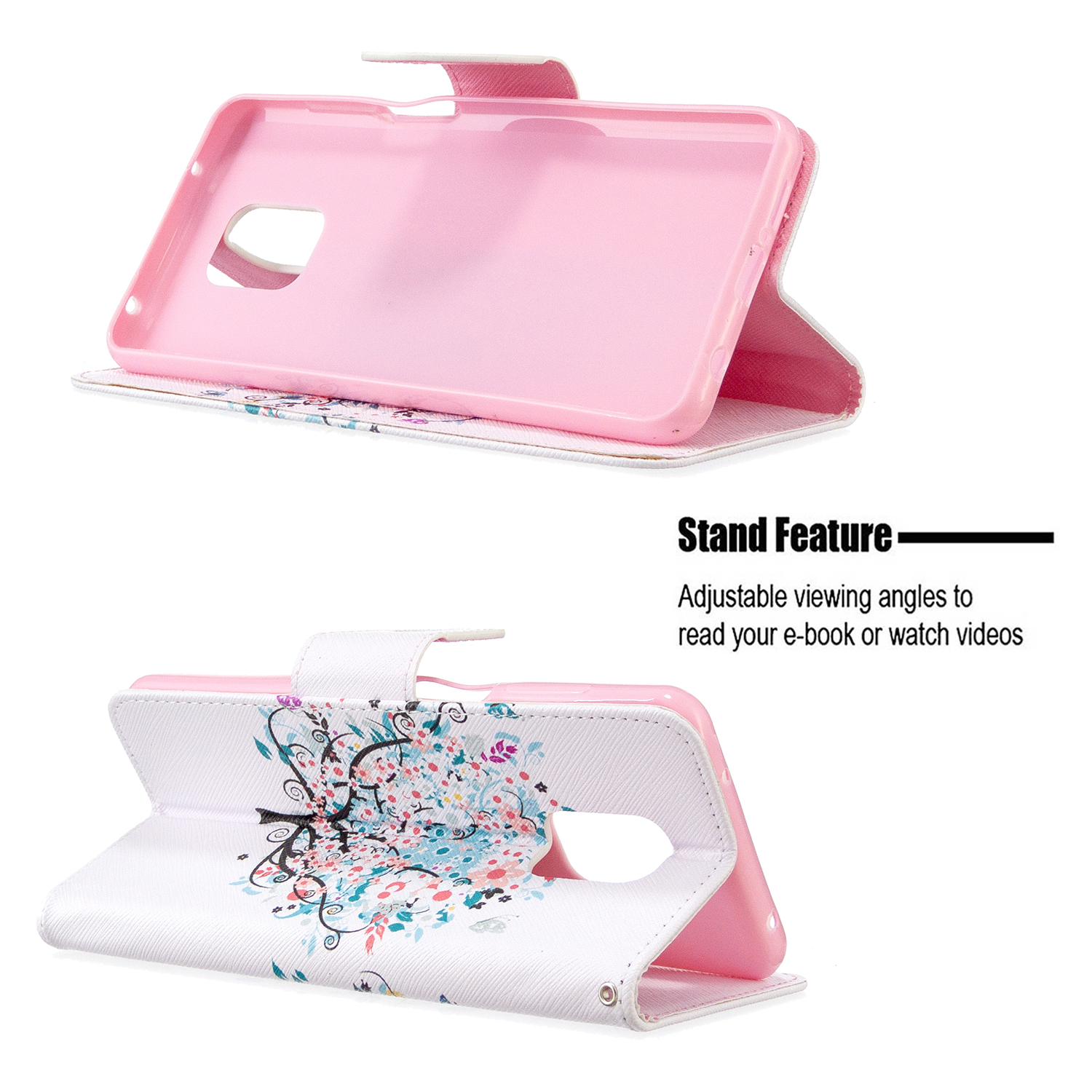 Xiaomi Redmi Note 9 Pro Case, Flip Wallet Phone Bag Cover for Redmi Note 9S - Color tree