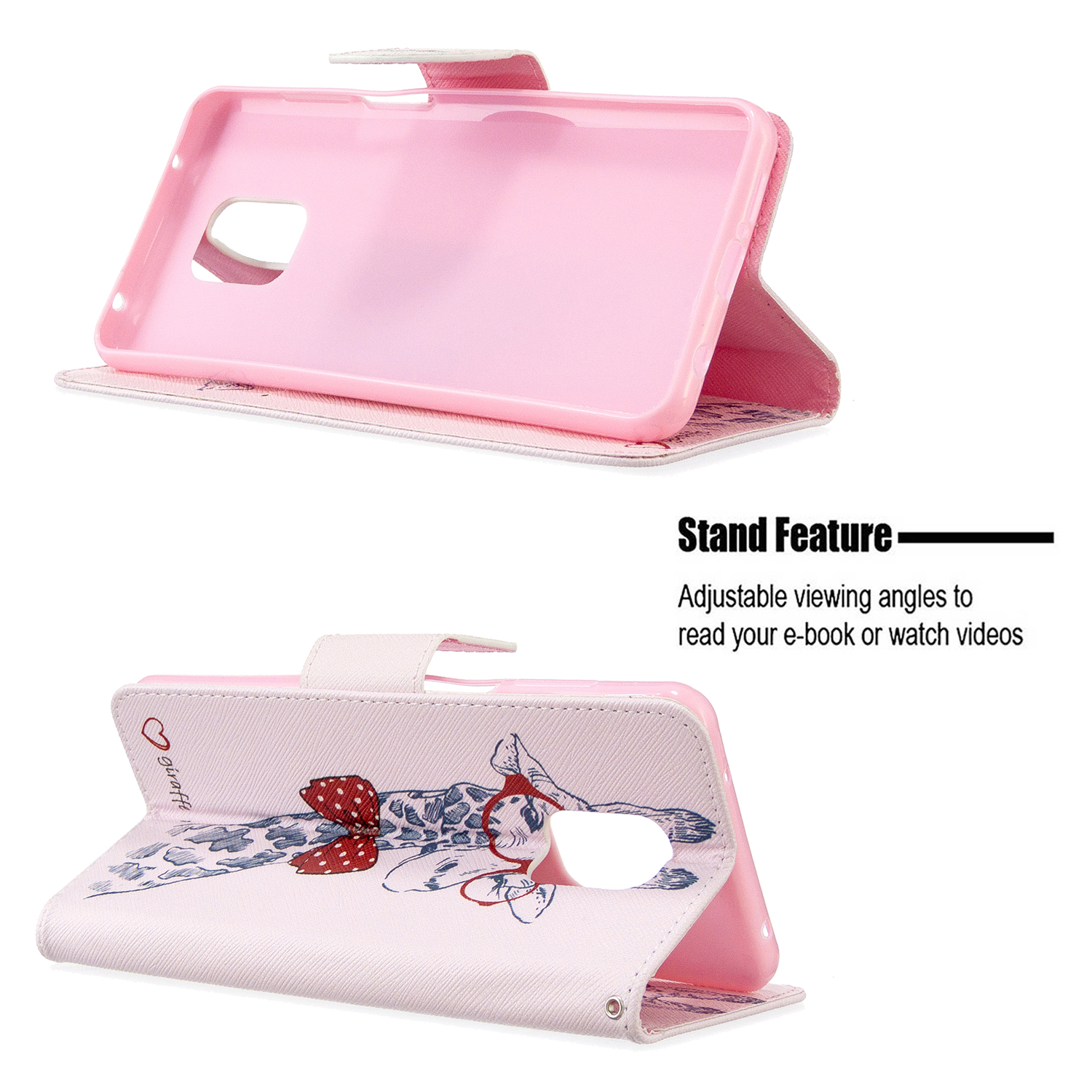 Xiaomi Redmi Note 9 Pro Case, Flip Wallet Phone Bag Cover for Redmi Note 9S - Giraffe