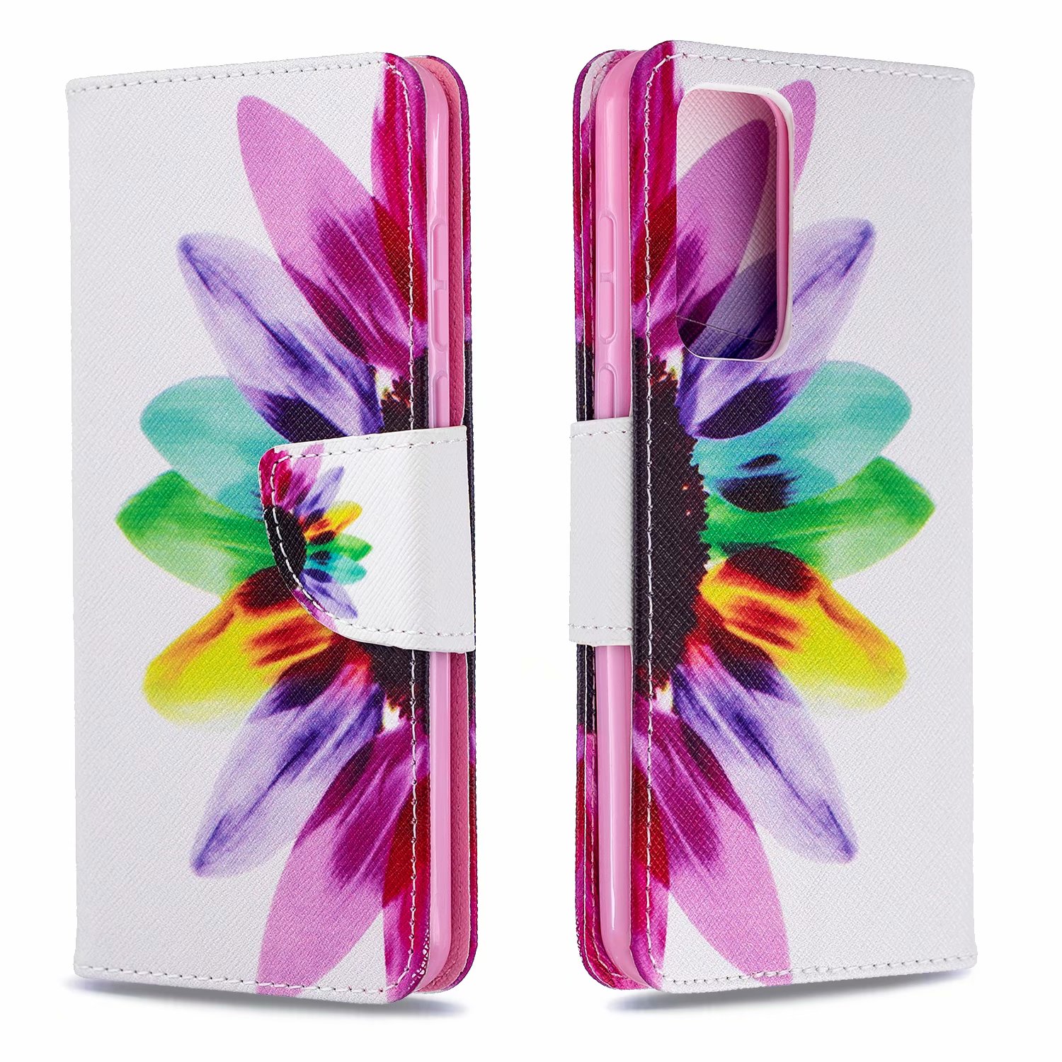 Huawei P40 Case, Flip PU Leather Wallet Phone Cover for Huawei P40  - Sun Flower