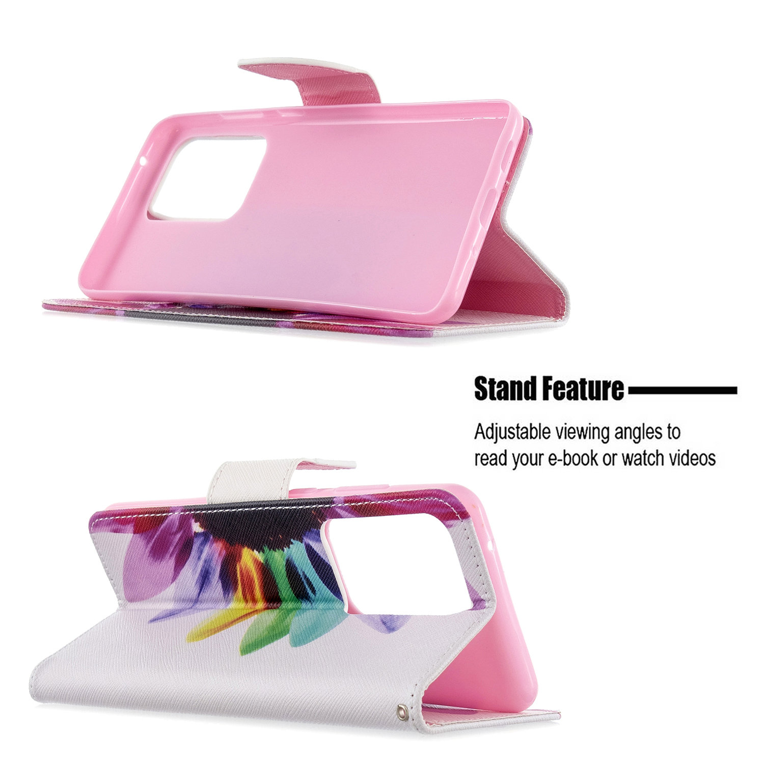 Samsung Galaxy S20 Ultra 5G Case, Flip Wallet Phone Cover for Galaxy S11 Plus - Sun Flower