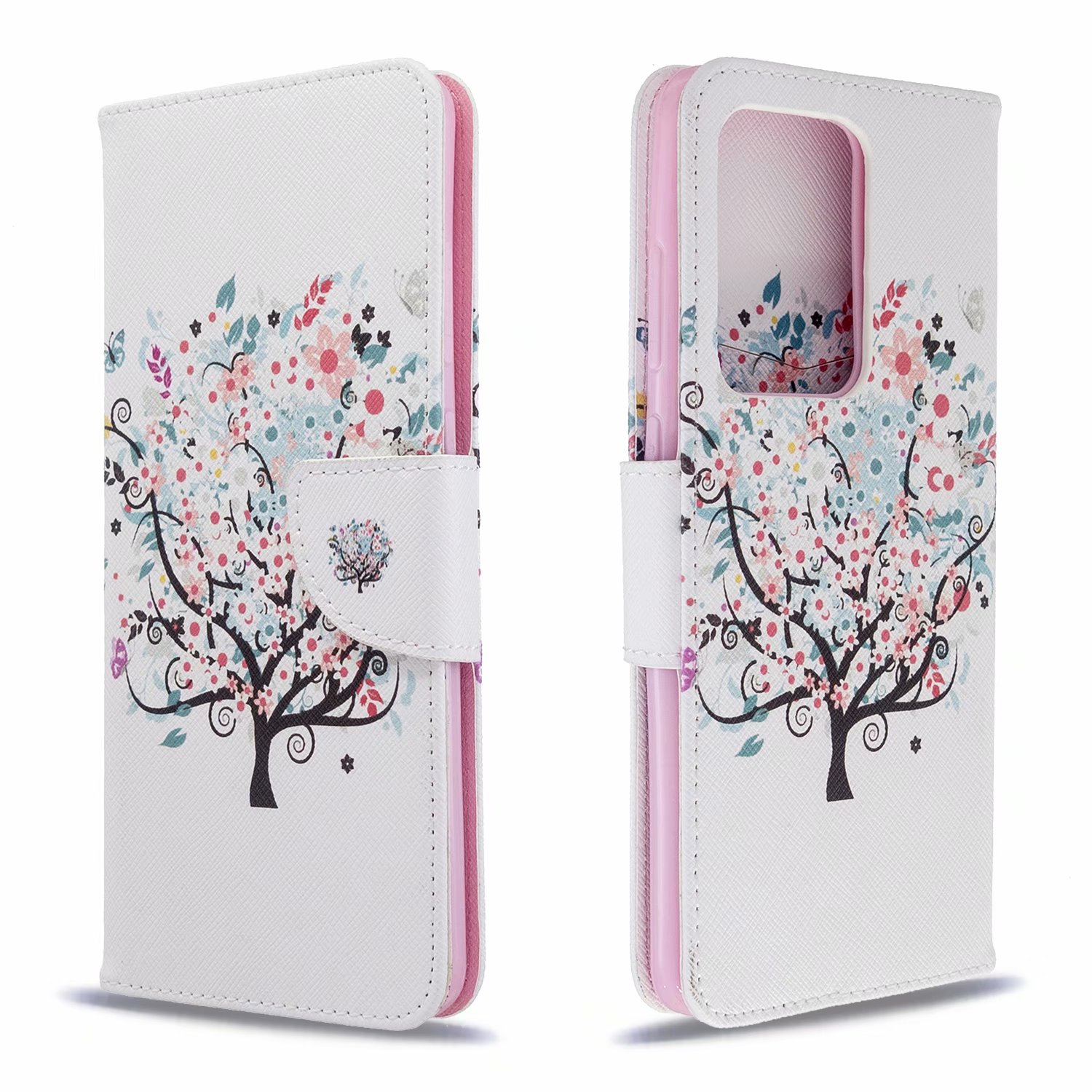 Samsung Galaxy S20 Ultra 5G Case, Flip Wallet Phone Cover for Galaxy S11 Plus - Color tree