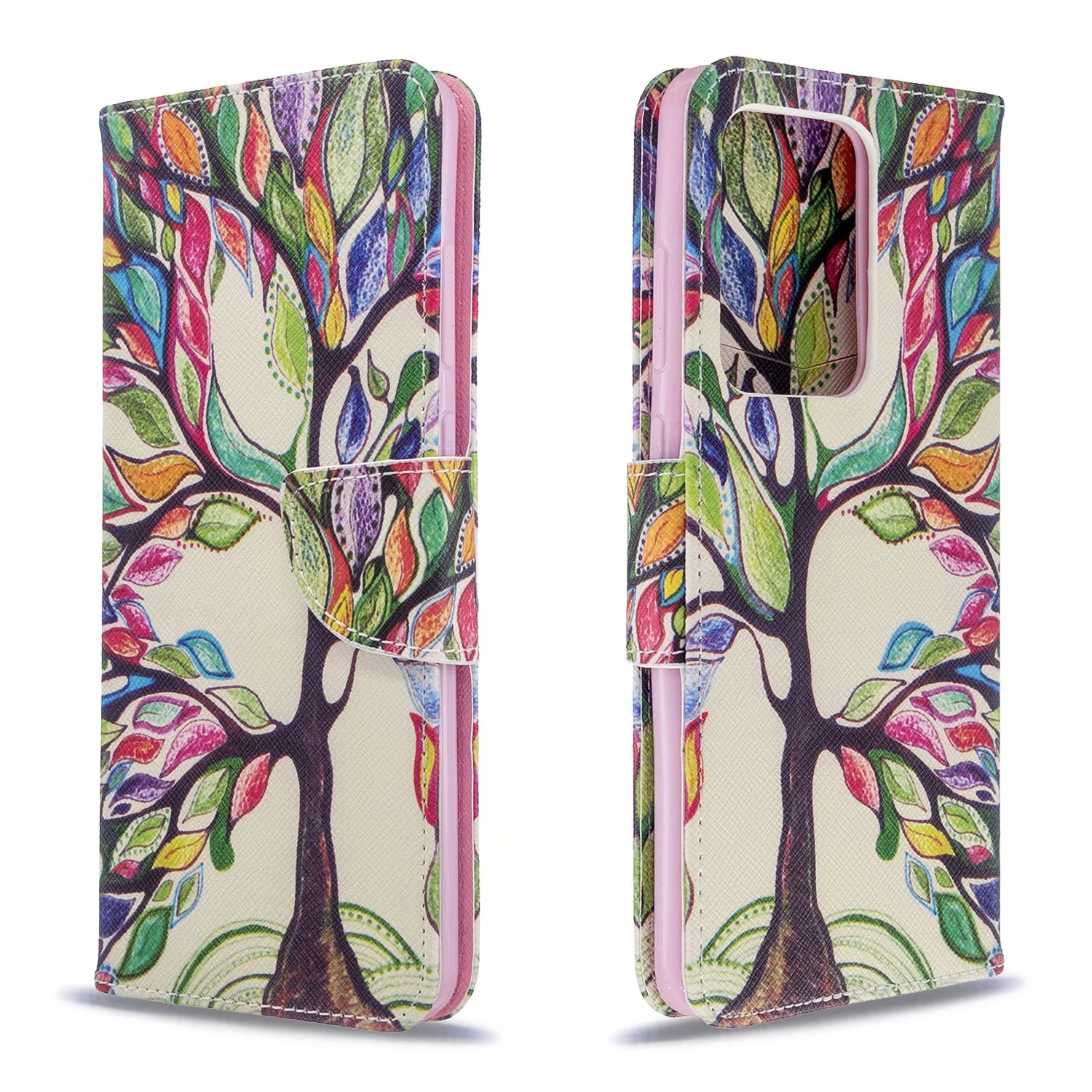 Samsung Galaxy S20 Ultra 5G Case, Flip Wallet Phone Cover for Galaxy S11 Plus - Painting tree