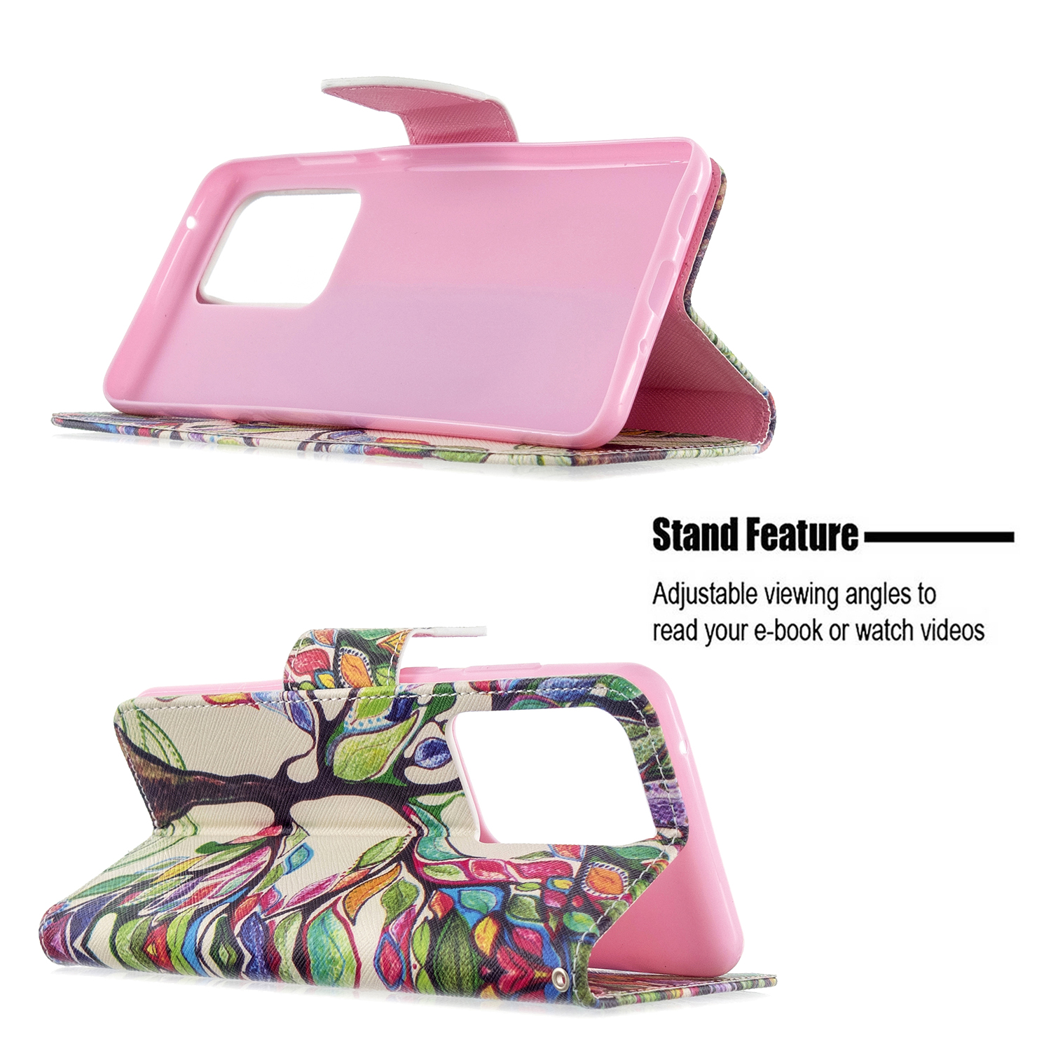 Samsung Galaxy S20 Ultra 5G Case, Flip Wallet Phone Cover for Galaxy S11 Plus - Painting tree