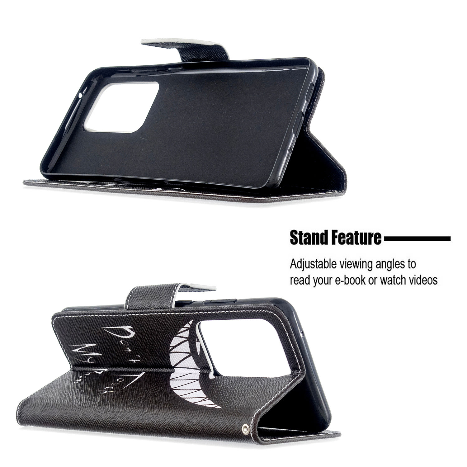 Samsung Galaxy S20 Ultra 5G Case, Flip Wallet Phone Cover for Galaxy S11 Plus - Don't touch my phone