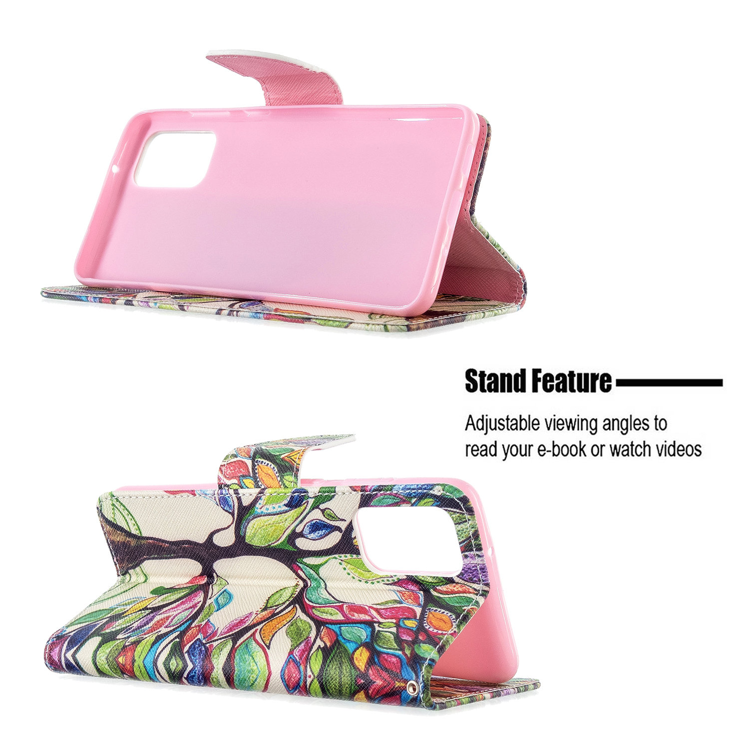 Samsung Galaxy S20 Plus Case, Flip PU Leather Wallet Phone Bag Cover for Galaxy S11 - Painting tree