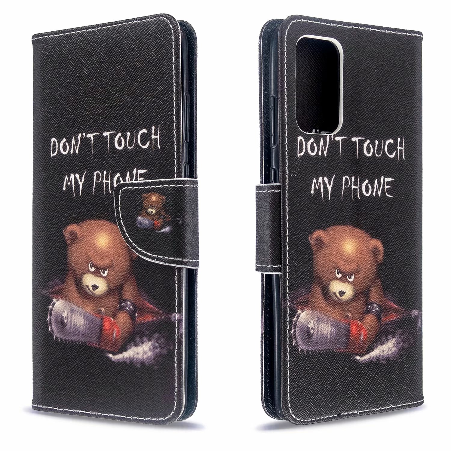 Samsung Galaxy S20 Plus Case, Flip Wallet Phone Bag Cover for Galaxy S11 - Don't touch my phone
