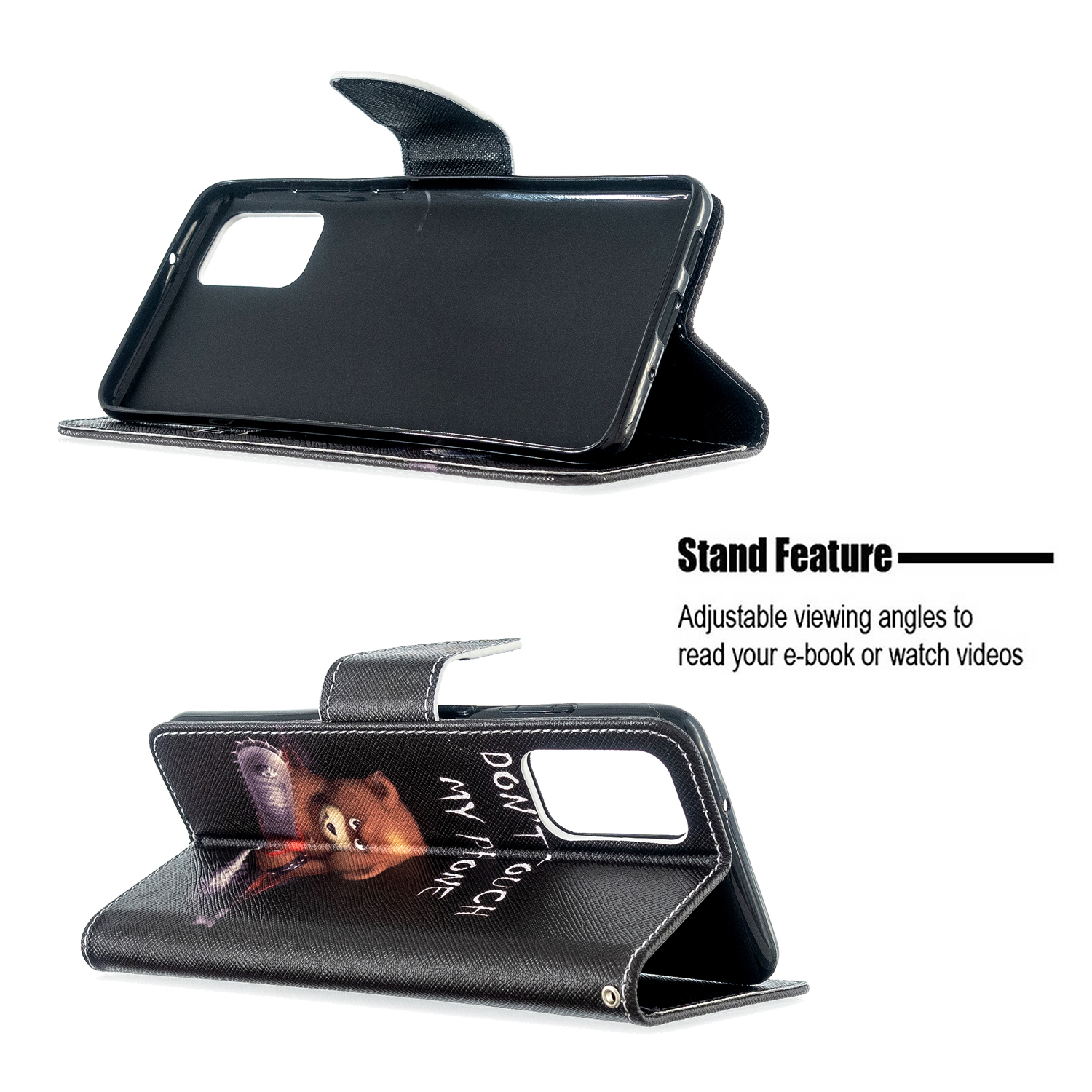 Samsung Galaxy S20 Plus Case, Flip Wallet Phone Bag Cover for Galaxy S11 - Don't touch my phone