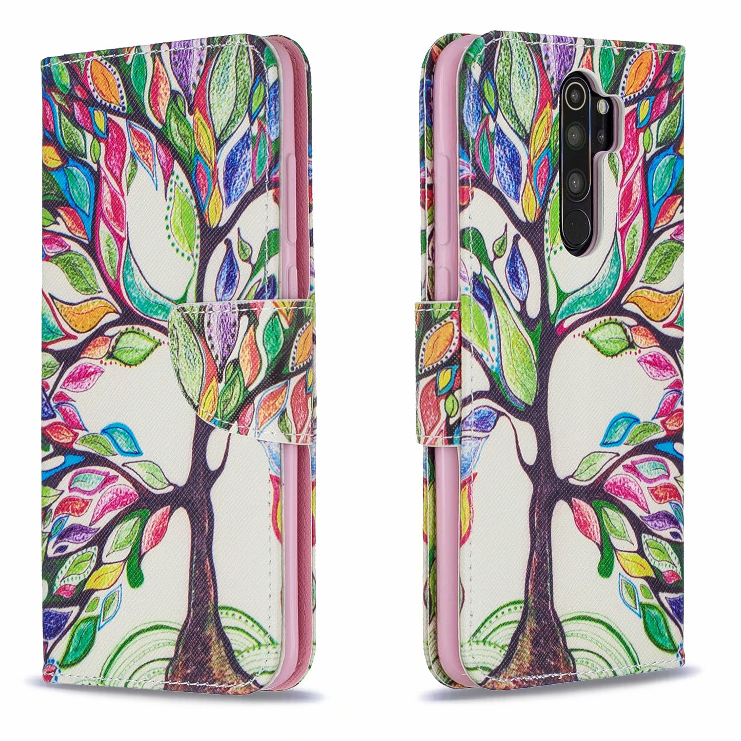 Xiaomi Redmi Note 8 Pro Case, Flip Wallet Phone Cover for Redmi Note 8 Pro - Painting tree