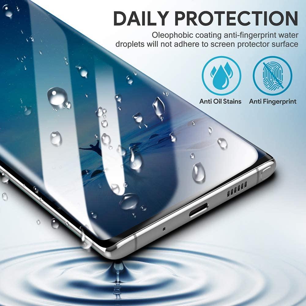 3D Curved Full Coverage Screen Protector Tempered Glass for Samsung Galaxy Note 10 Plus (6.8“)
