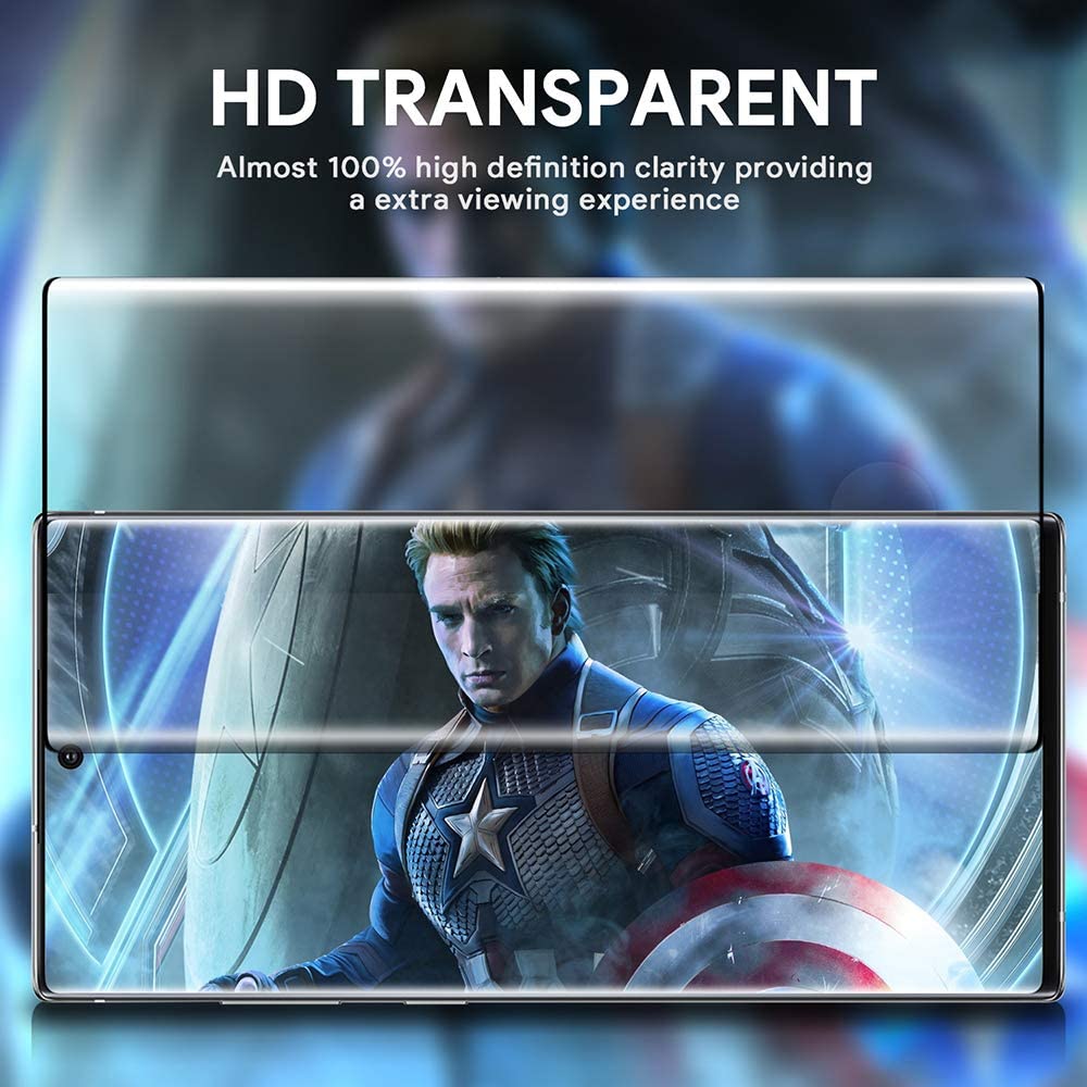 3D Curved Full Coverage Screen Protector Tempered Glass for Samsung Galaxy Note 10 Plus (6.8“)