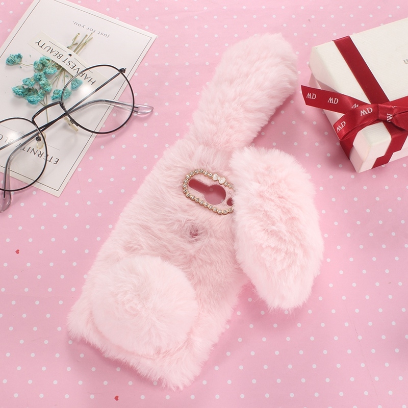 Fluffy rabbit ear For Oppo Reno 10x zoom Case.Oppo Reno Z Oppo Reno 2Z/Reno 2F Oppo Reno ACE Oppo Reno 3 Pro Oppo Reno 4 Pro Oppo Reno 4SE Case