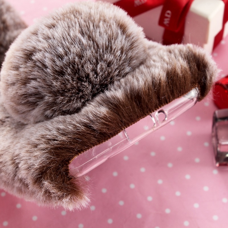 Fluffy rabbit ear For Samsung Galaxy S7 Edge Case S8 Plus S9 Plus Galaxy S10 Plus S10E S10 Lite S20 Plus S20 Ultra Galaxy S20 Fan Edition/S20 Lite/S20 FE 2022 Case
