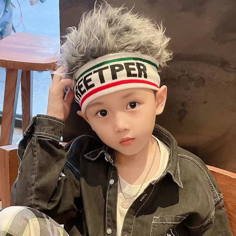 Children's wig hat, boys' fashion hat