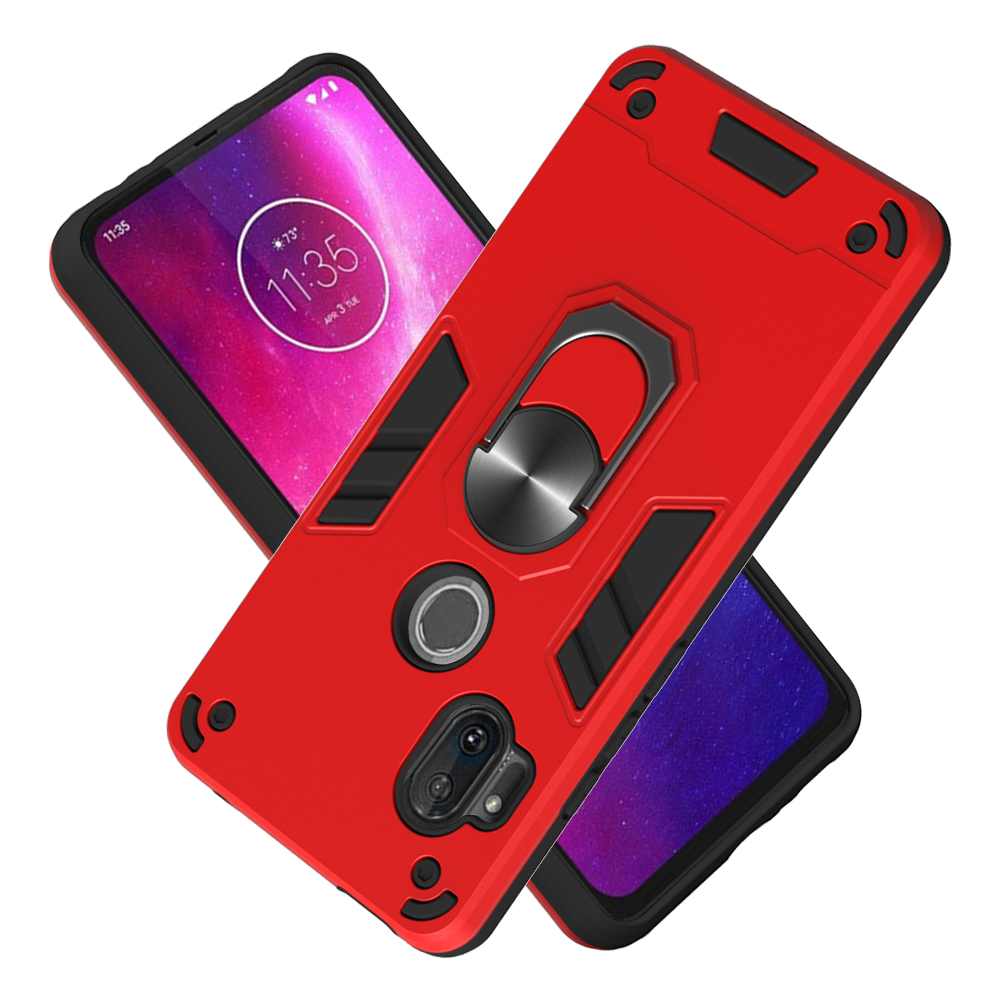 yibozhanjia. For Motorola Moto One Hyper Case, 2 IN 1 Shockproof Hybrid Dual Layer Armor Defender Phone Cove