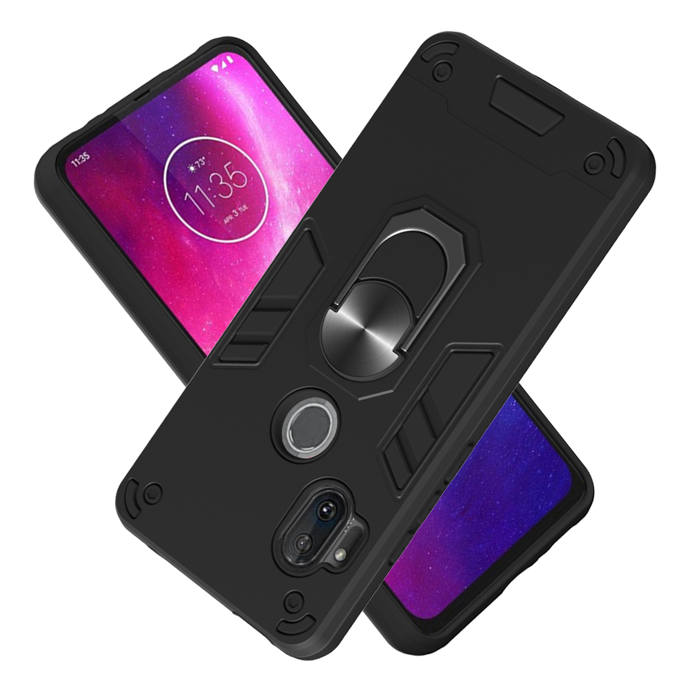 yibozhanjia. For Motorola Moto One Hyper Case, 2 IN 1 Shockproof Hybrid Dual Layer Armor Defender Phone Cove