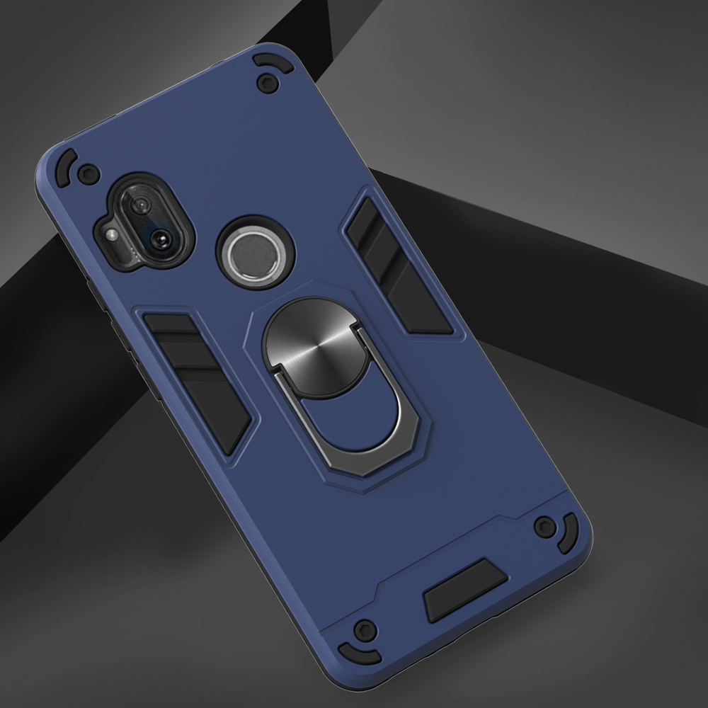yibozhanjia. For Motorola Moto One Hyper Case, 2 IN 1 Shockproof Hybrid Dual Layer Armor Defender Phone Cove