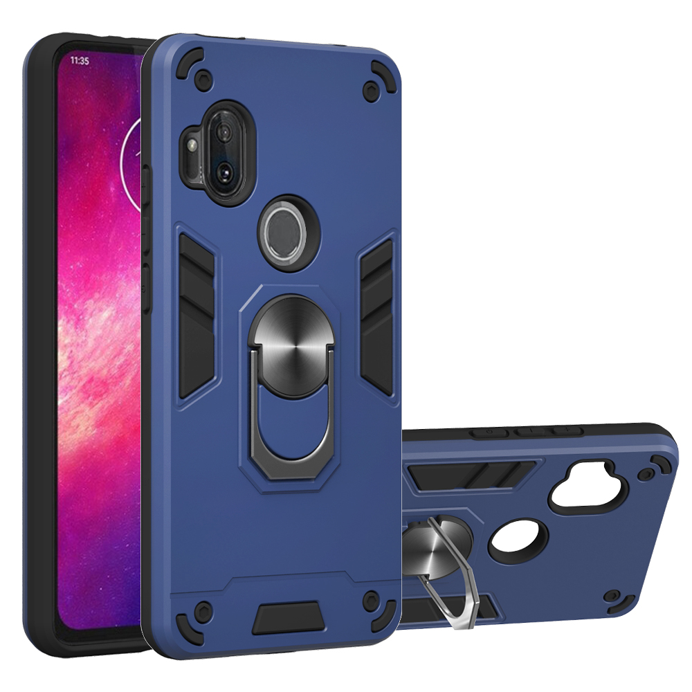 yibozhanjia. For Motorola Moto One Hyper Case, 2 IN 1 Shockproof Hybrid Dual Layer Armor Defender Phone Cove