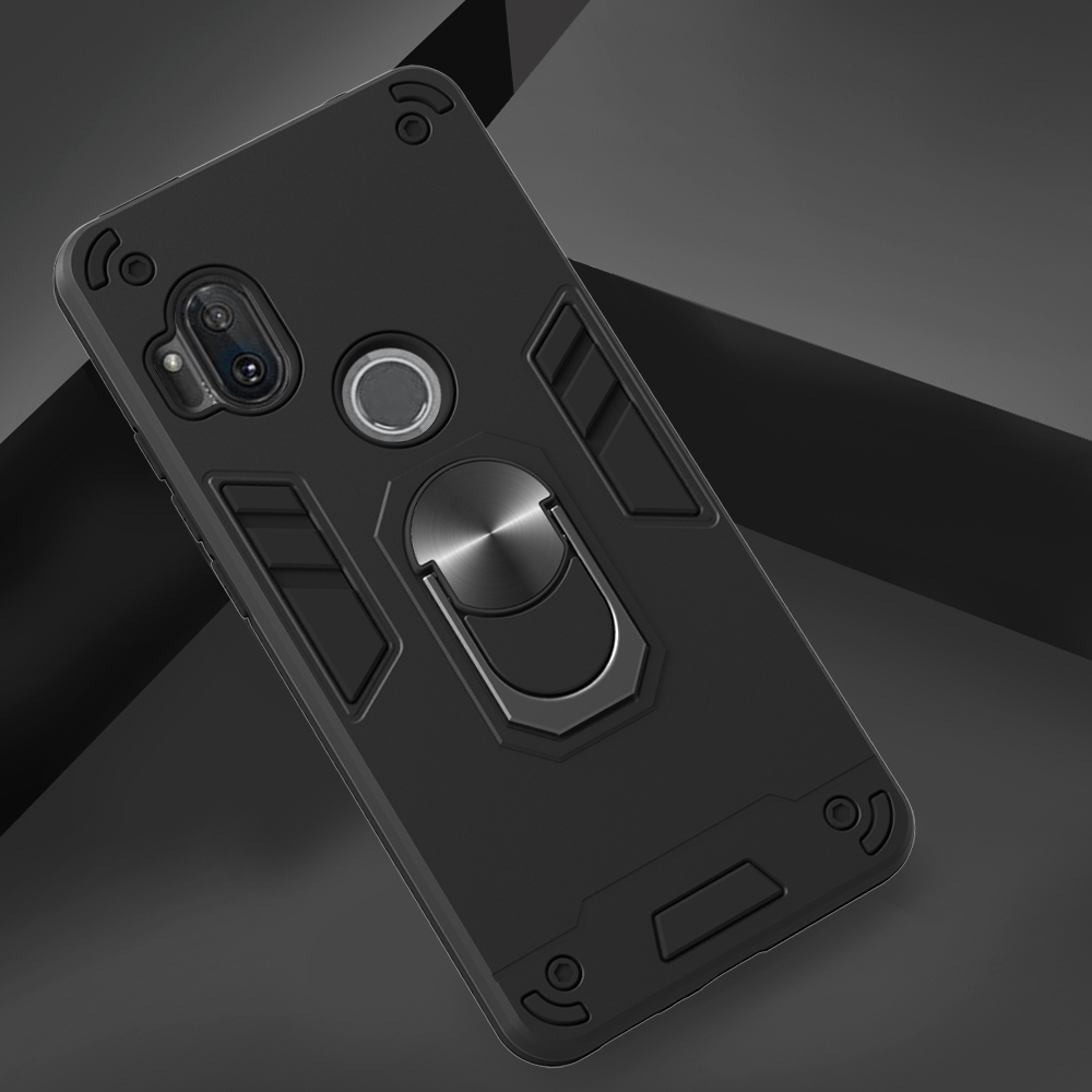 yibozhanjia. For Motorola Moto One Hyper Case, 2 IN 1 Shockproof Hybrid Dual Layer Armor Defender Phone Cove