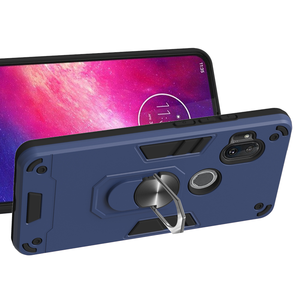 yibozhanjia. For Motorola Moto One Hyper Case, 2 IN 1 Shockproof Hybrid Dual Layer Armor Defender Phone Cove