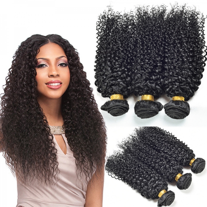 Diy Wigs 7a Grade Brazilian Kinky Curly 100 Human Hair Weave