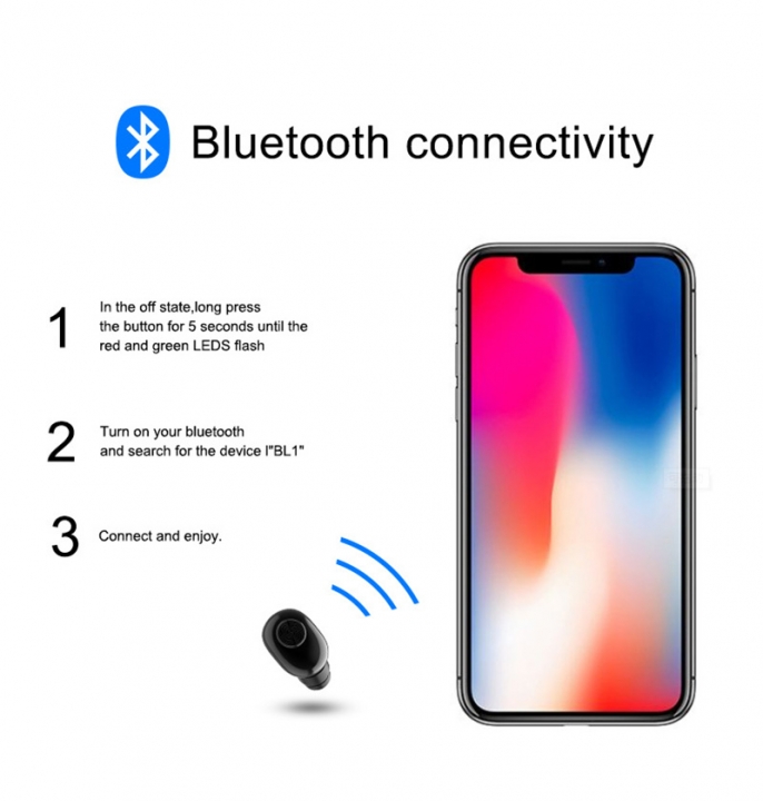 Komach Wireless Bluetooth earphone Blutooth headset Stereo headphones Earpiece Portable charging box