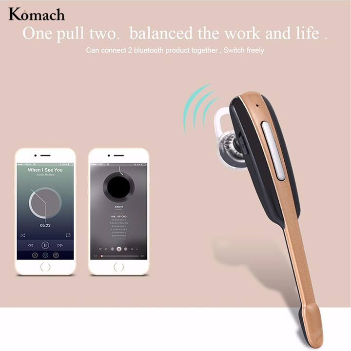 Komach Bluetooth Stereo Headphone Wireless Music Bass Headset Fashion Business Style Sport Earphone