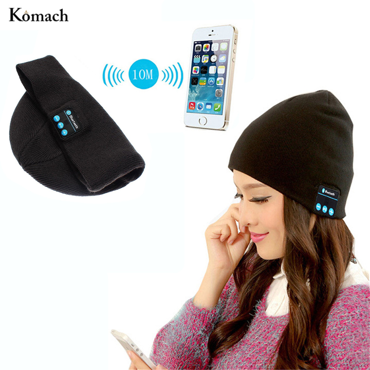 Komach Bluetooth Hat with Soft Smart Microphone Wireless Headset Headphone Cap for Outdoor Sport