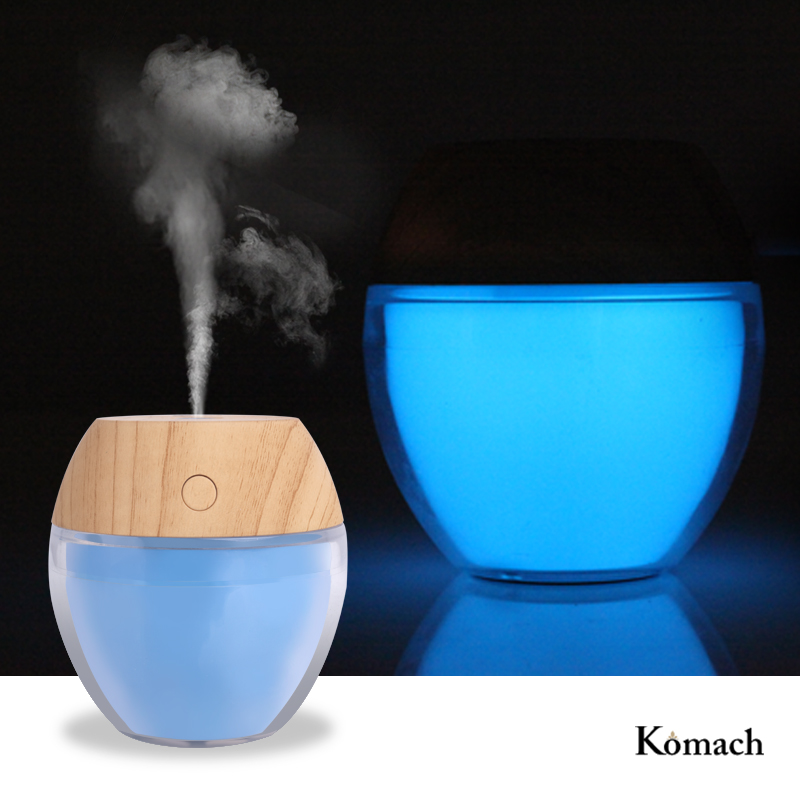 Komach Humidifier With Night Lamp Mute Desktop USB Charging Mini Air Purifier For Home Office car