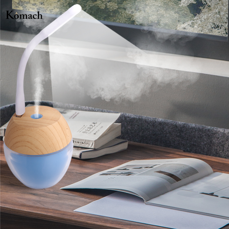 Komach Humidifier With Night Lamp Mute Desktop USB Charging Mini Air Purifier For Home Office car
