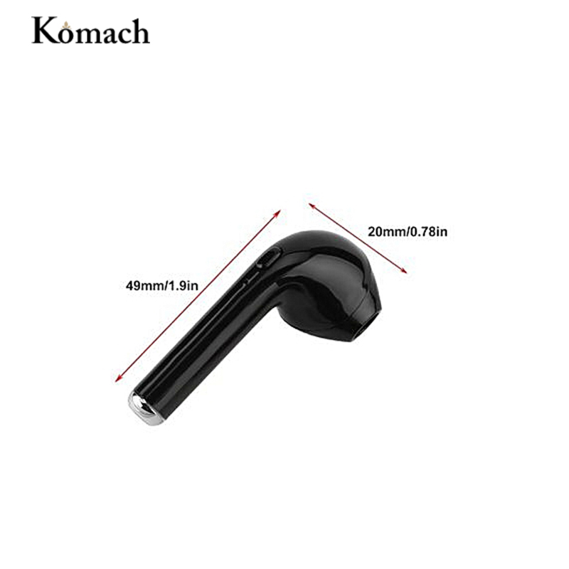 Komach I7 Bluetooth Wireless Earbud  Music Airpods Earpiece Single Stereo Earphone with Mic