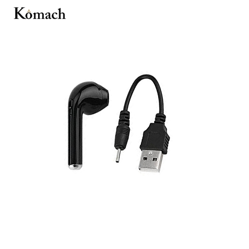 Komach I7 Bluetooth Wireless Earbud  Music Airpods Earpiece Single Stereo Earphone with Mic
