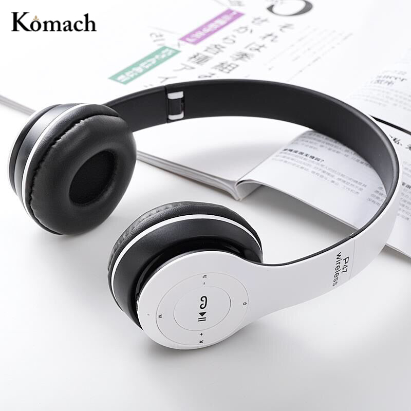 Komach Wireless Headset Bluetooth Headset Foldable Stereo Headset with Microphone Support TF Card