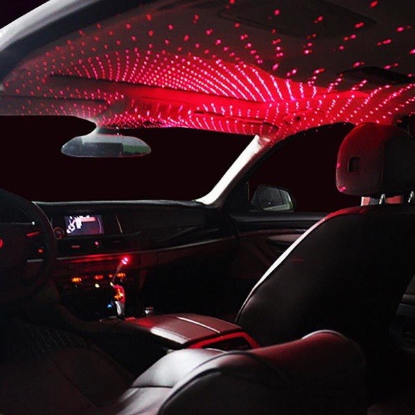 Car Roof Star Light Interior LED Starry Laser Atmosphere Projector USB  Night  Galaxy Lights