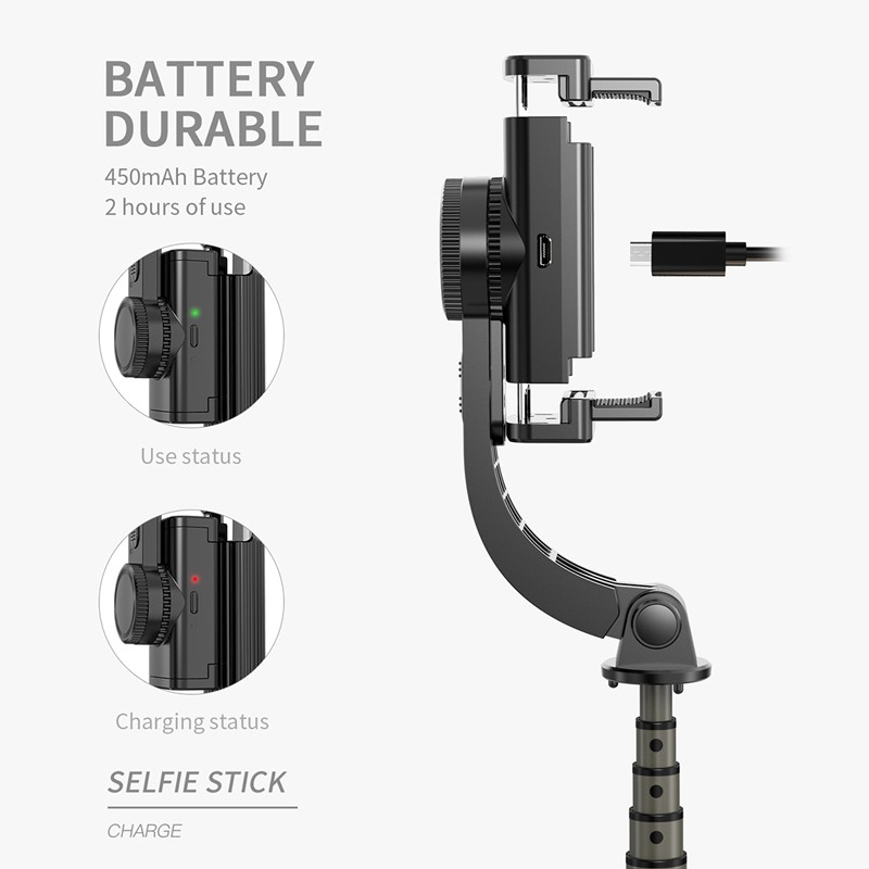 Bluetooth Handheld Gimbal Stabilizer Holder Wireless Selfie Stick Adjustable Selfie Stand For phone
