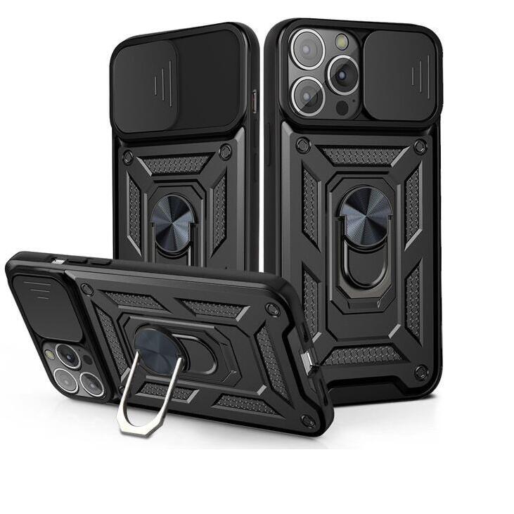 Shockproof Magnetic Ring Stand Holder Case Armor Anti-fall Slide Camera Protection Kickstand Phone Cases For iPhone 13 12 11 Pro Max X XR XS Max 12 13 Mini 7 8 Plus 11Pro Back Cover
