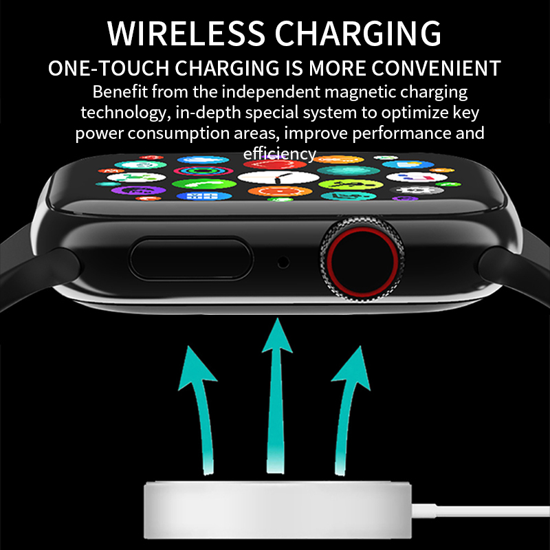 Smart Watch Bluetooth Call  Heart Rate Blood Monitor IP67 Waterproof 2022 New Smartwatch  NFC Wireless Charger