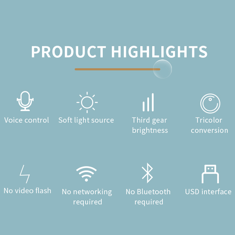 Voice Control USB Direct Plug Portable Lamp Led Desk Lamp Eye Protection Study Reading Night Light Intelligent Voice Lights Table Dormitory Bedside Lamp