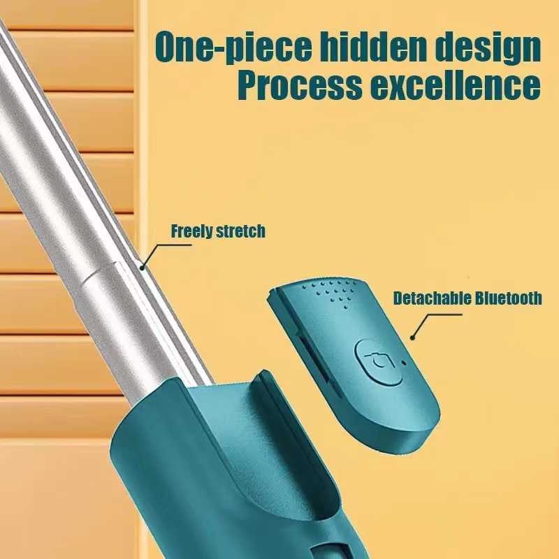 Wireless Bluetooth Selfie Stick Foldable Mini Tripod Extendable Monopod Shutter Remote Control  Retractable Portable Universal Photo Photography Phone Tripod live broadcast bracketTravel