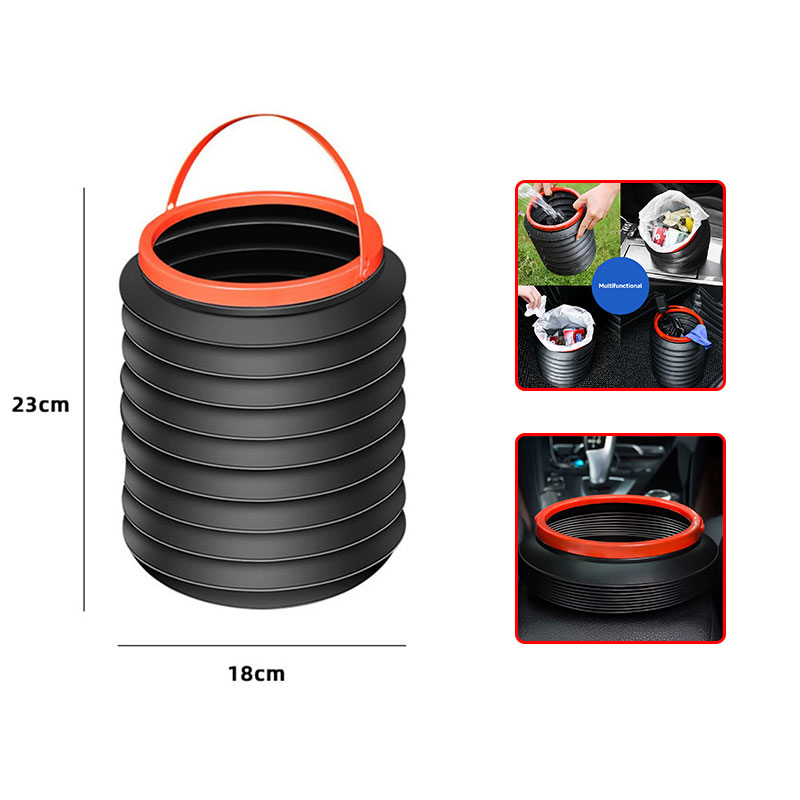 Retractable Folding Car Trash Bin Vehicle Garbage Dust Case water storage buckets for cars outdoor fishing buckets Storage Retractable Folding Car Trash Bin Vehicle Garbage Dust Case water storage