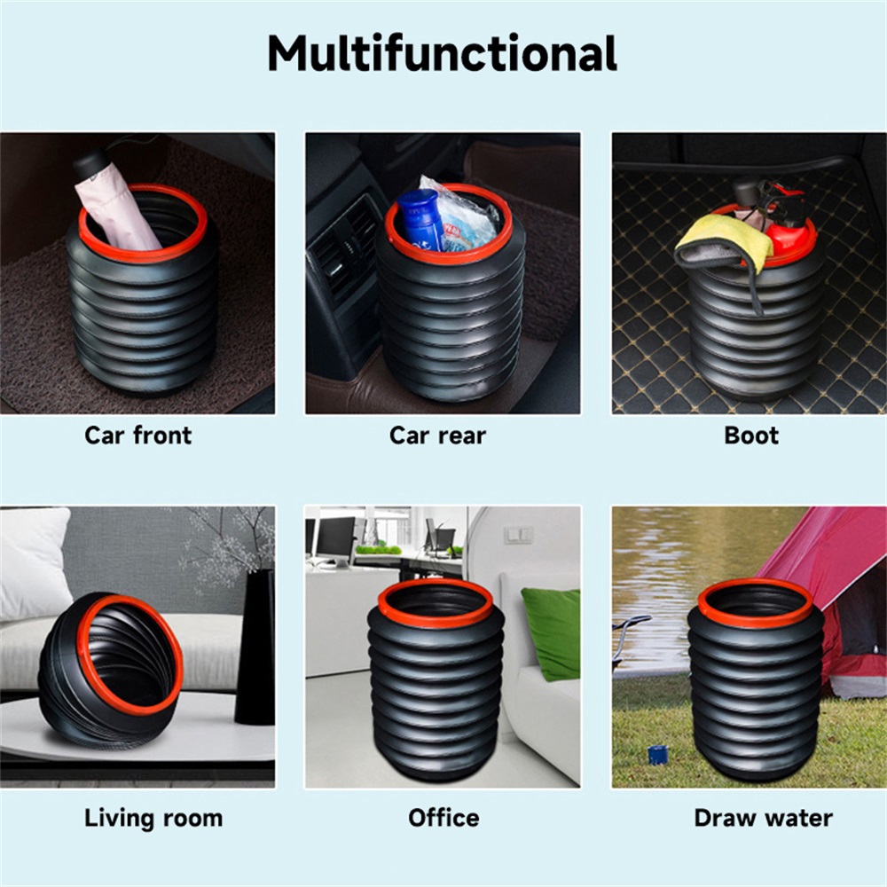 Retractable Folding Car Trash Bin Vehicle Garbage Dust Case water storage buckets for cars outdoor fishing buckets Storage Retractable Folding Car Trash Bin Vehicle Garbage Dust Case water storage
