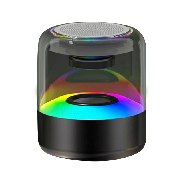Bluetooth Speaker Wireless Loudspeaker Car Audio Dazzling LED Lights Subwoofer TF Card USB Radio for PC Phone Sound Box Party Speaker Light Show True Wireless Stereo Home Decoration, Ideal Gift