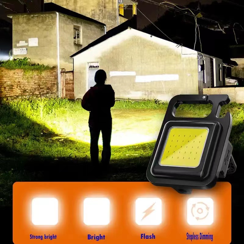 Multifunctional Mini Glare  Keychain Light USB Charging Emergency Lamps Strong Magnetic Repair Work Outdoor Camping LightMultifunctional Mini Glare  Keychain Light USB Charging Emergency Lamps Strong