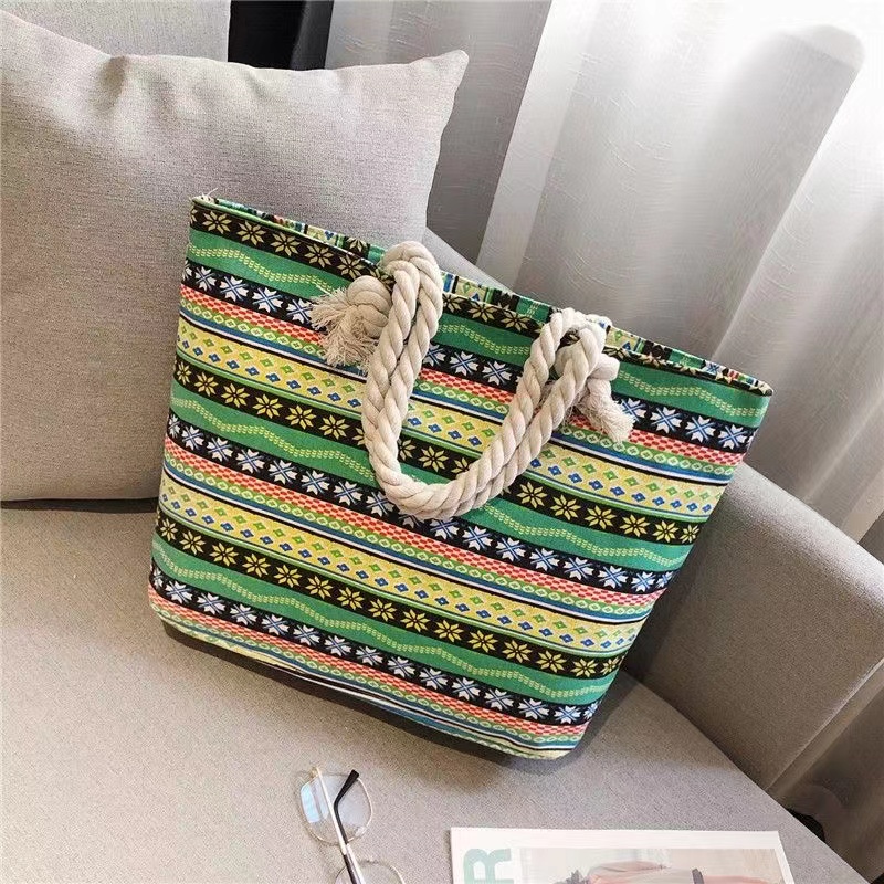 Fashion Folding Women Big Size Handbag Tote Ladies Casual Flower Printing Canvas Graffiti Shoulder Bag Beach Bolsa Feminina  Beach Handbag Portable Large Capacity
